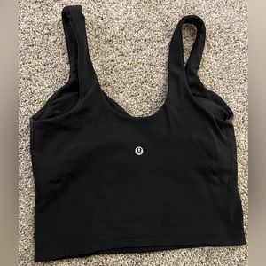 Lululemon black align tank only worn once or twice! Great condition! Like new!